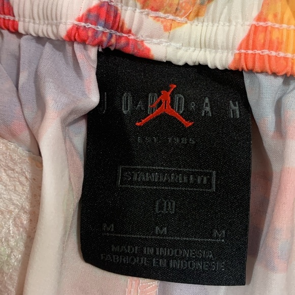 Nike Air Jordan White Zion Logo All Over Print Dri-Fit Basketball Shorts size M - Picture 10 of 15